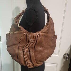 Junior Drake Tan Leather Shoulder Bag
